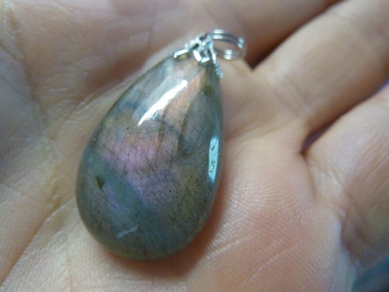 Pendentif protection labradorite violet très rare! ref 0782 – Image 3