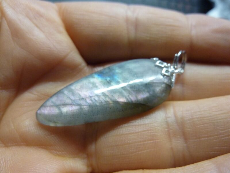 Pendentif protection labradorite violet très rare! ref 6545 – Image 3
