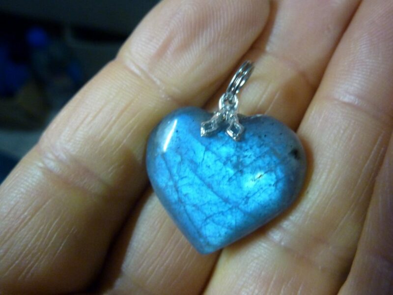 PENDENTIF LABRADORITE COEUR REF 4320