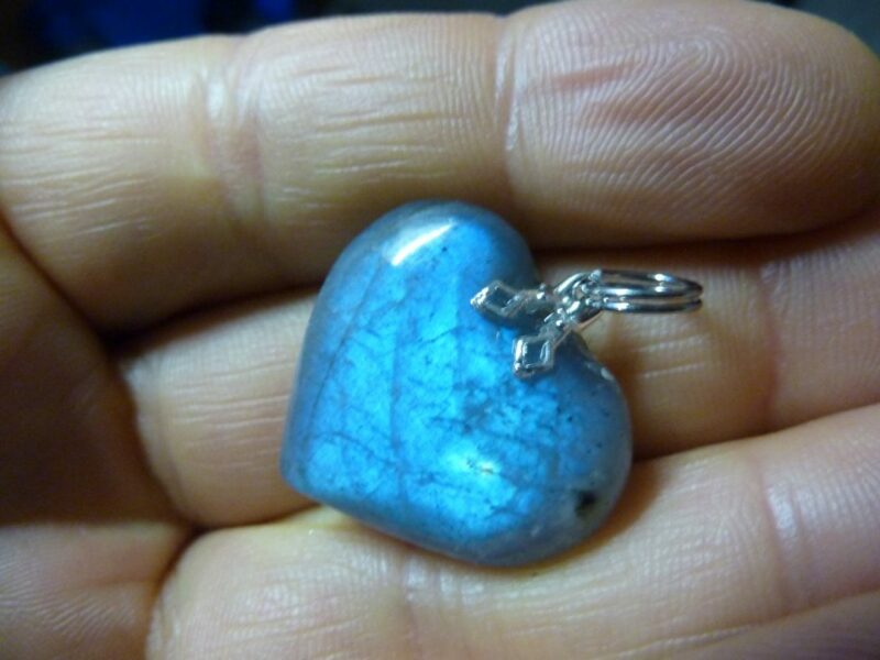 PENDENTIF LABRADORITE COEUR REF 4320