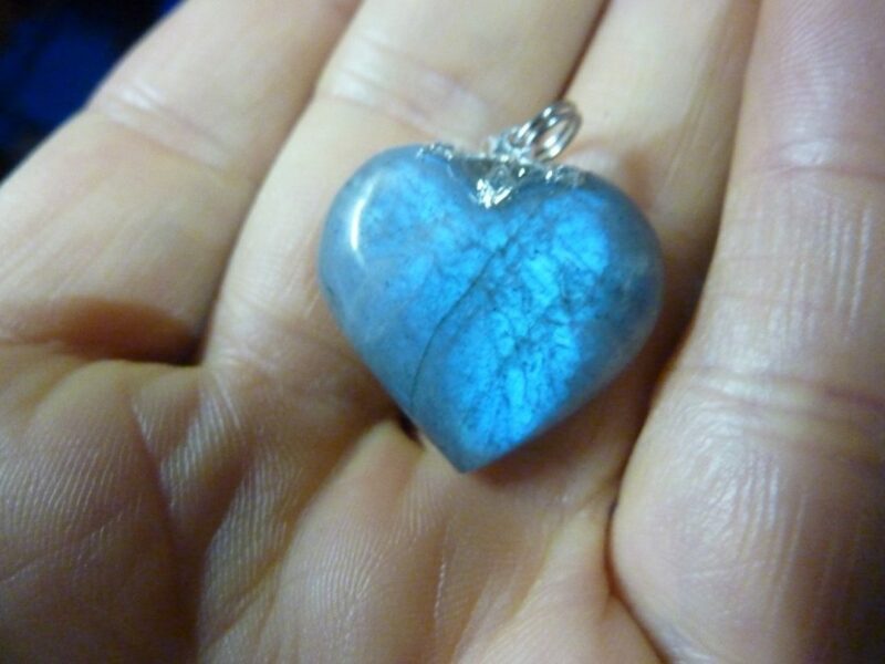 PENDENTIF LABRADORITE COEUR REF 4320