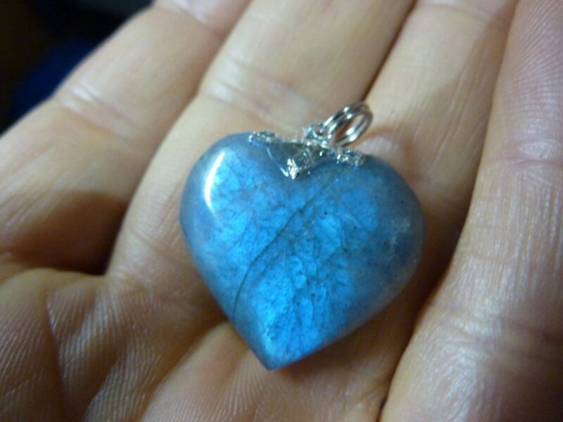 PENDENTIF LABRADORITE COEUR REF 4320