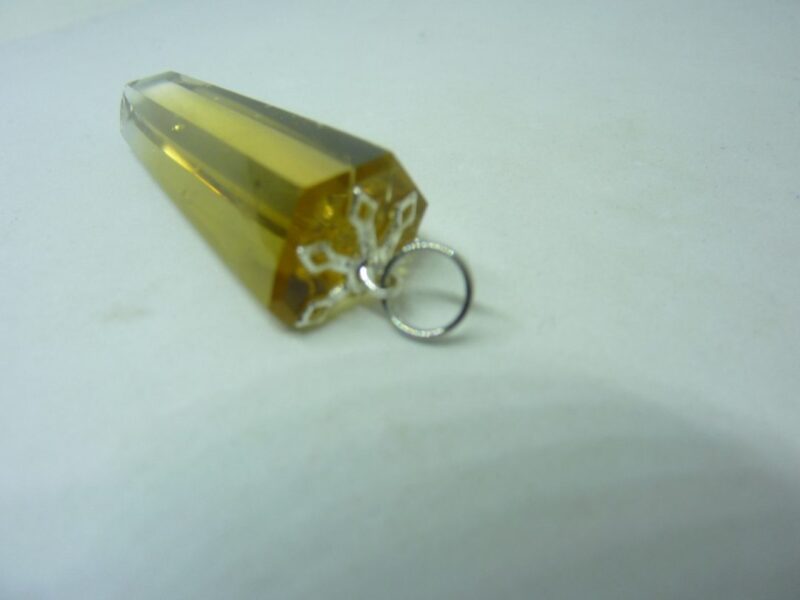 PENDENTIF POINTE CITRINE NATURELLE RARE ! ref 4723