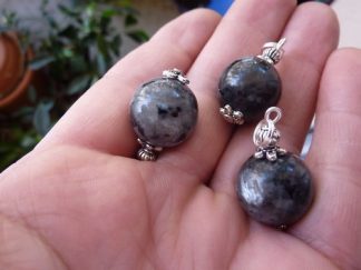 PENDENTIF LABRADORITE Larkivite 1,4 CM