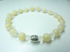 Bracelet Calcite jaune - Perles rondes 6 mm