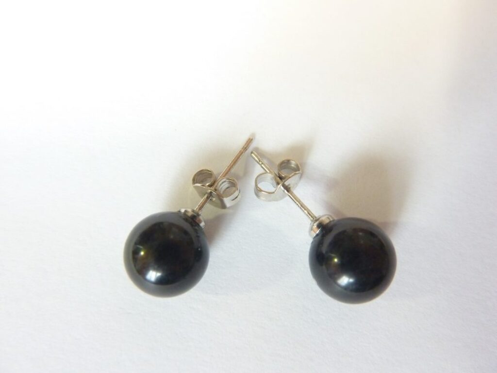 BOUCLES D’OREILLES TOURMALINE NOIRE