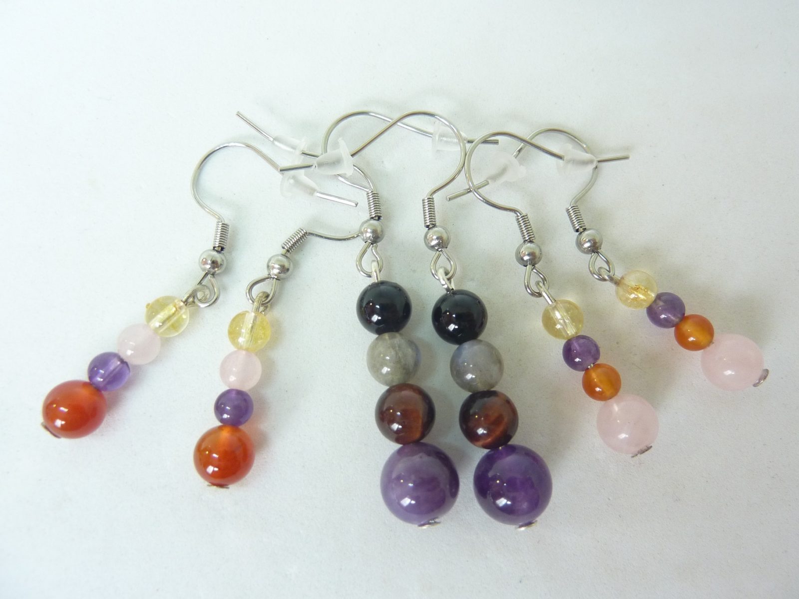 Boucles d'Oreilles en Pierres Naturelles