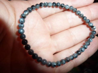 Bracelet labradorite larkivite perles rondes 4 mm