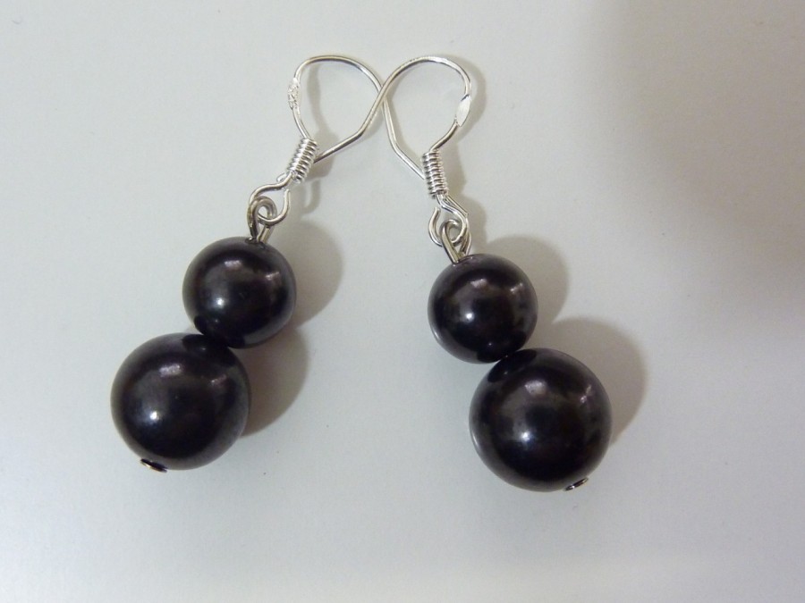 Boucles d'Oreilles Shungite