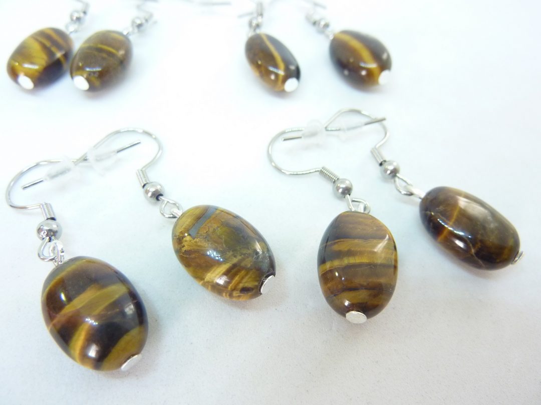 Boucles d'oreilles Oeil de tigre