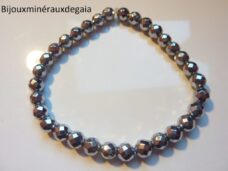 Bracelet Hématite - Perles rondes 6 mm