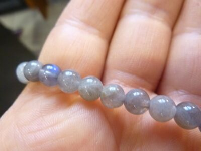 Bracelet Labradorite - perles rondes 6 mm