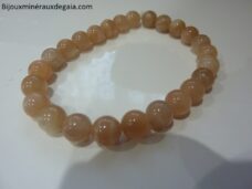 Bracelet pierre de soleil-Perles rondes 8 mm