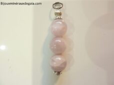 Pendentif Kunzite-Perles rondes 10 mm