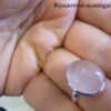 Bague quartz rose monture argent 925 taille 60 ref 5460