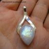 Pendentif pierre de lune monture argent 925 ref 5786