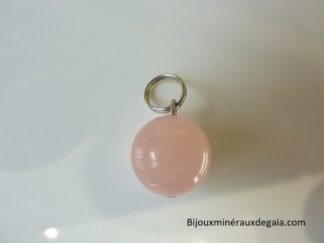 Pendentif Morganite Perle ronde 12 mm
