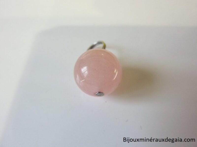 Pendentif Morganite Perle ronde 12 mm