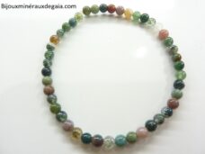 Bracelet agate Indienne – Perles rondes 4 mm