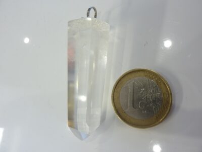 Pendentif pointe cristal de roche ref 5633