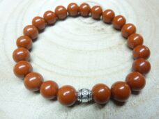 Bracelet Jaspe rouge - Perles 8 mm