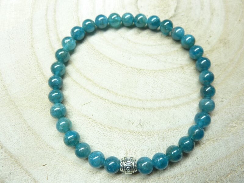 Bracelet Apatite - Perles rondes 6 mm