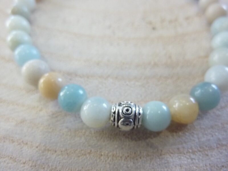 Bracelet Amazonite - Perles rondes 6 mm