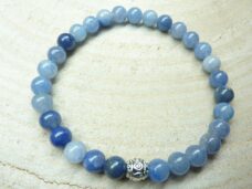 Bracelet Aventurine bleue - Perles rondes 6 mm