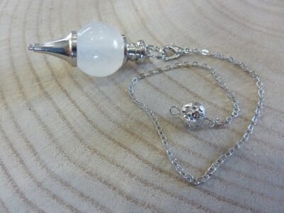 Pendule Quartz cristal de roche - Radiesthésie