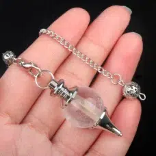 Pendule Quartz cristal de roche – Radiesthésie