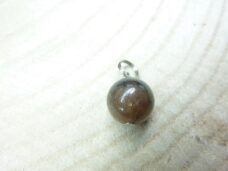 Pendentif Chiastolite-Andalousite - perle 12 mm