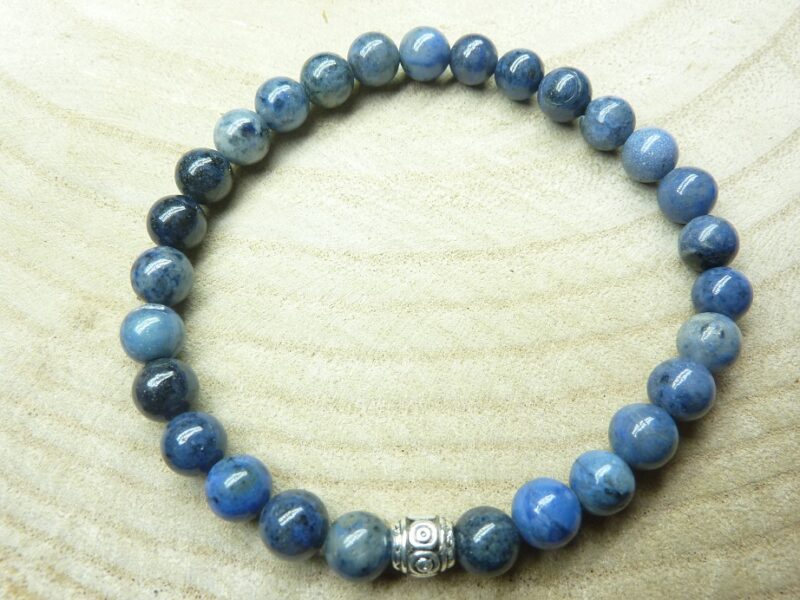 Bracelet Dumortiérite - perles 6 mm