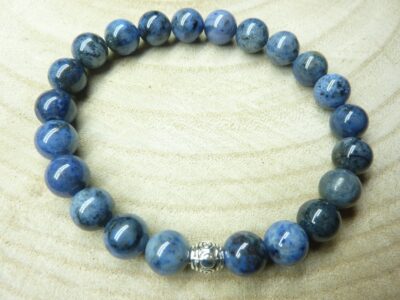 Bracelet Dumortiérite - perles 8 mm