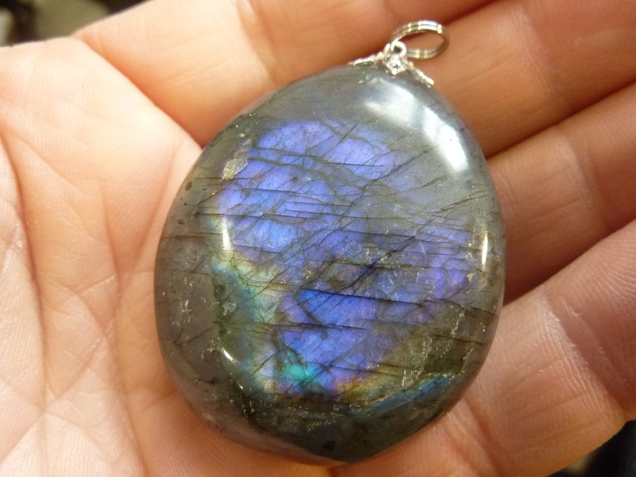 Pendentif Labradorite violet Rare ! ref 7487