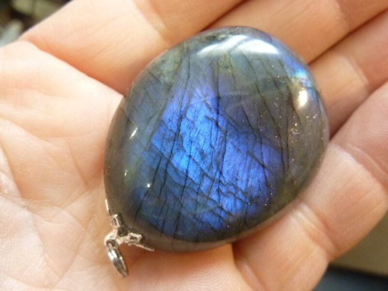 Pendentif Labradorite violet Rare ! ref 7487