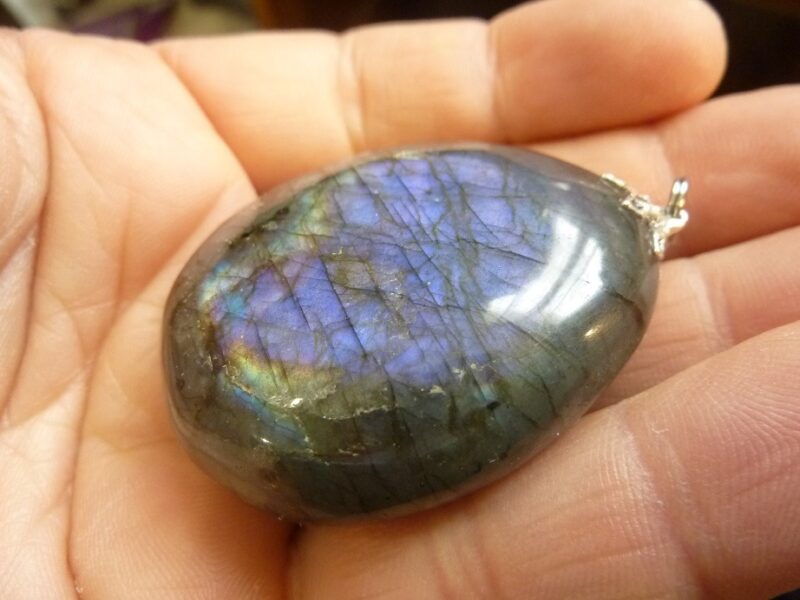 Pendentif Labradorite violet Rare ! ref 7487