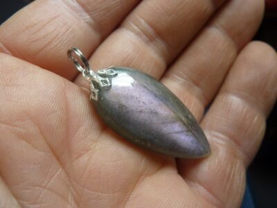 Pendentif Labradorite violet Rare ! ref 1229