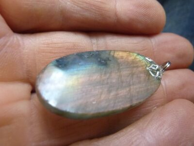 Pendentif Labradorite violet Rare ! ref 2638