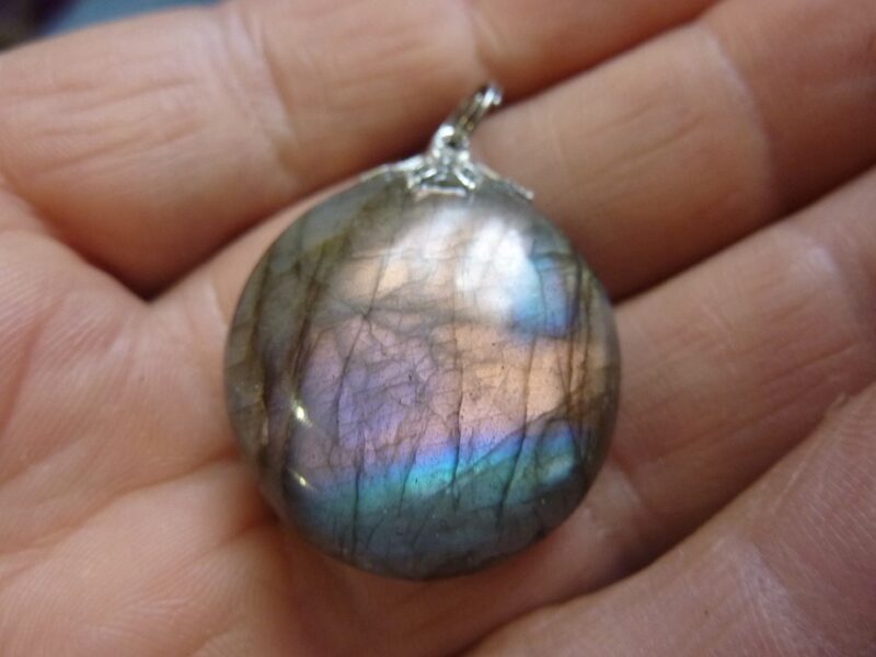 Pendentif Labradorite violet Rare ! ref 4924