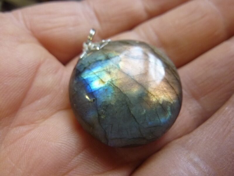 Pendentif Labradorite violet Rare ! ref 4924