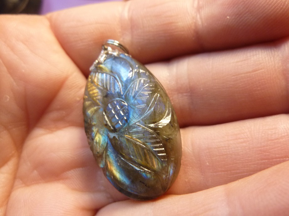 Pendentif Labradorite réf 2452