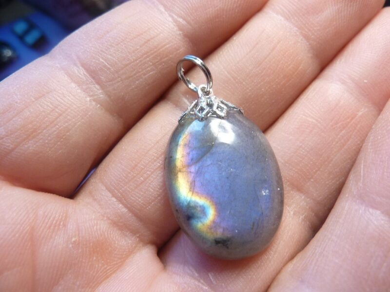 Pendentif Labradorite violet Rare ! ref 0531