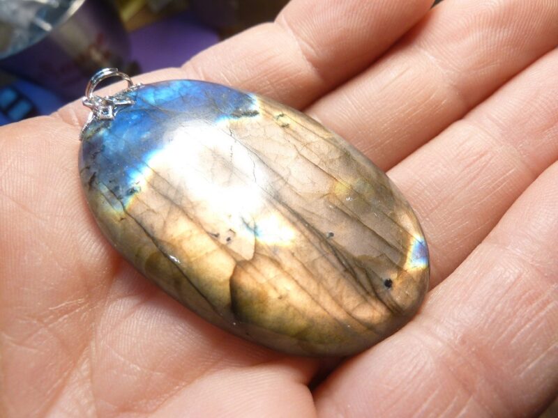 Pendentif Labradorite violet Rare ! ref 0512