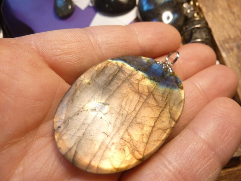 Pendentif Labradorite violet Rare ! ref 0512