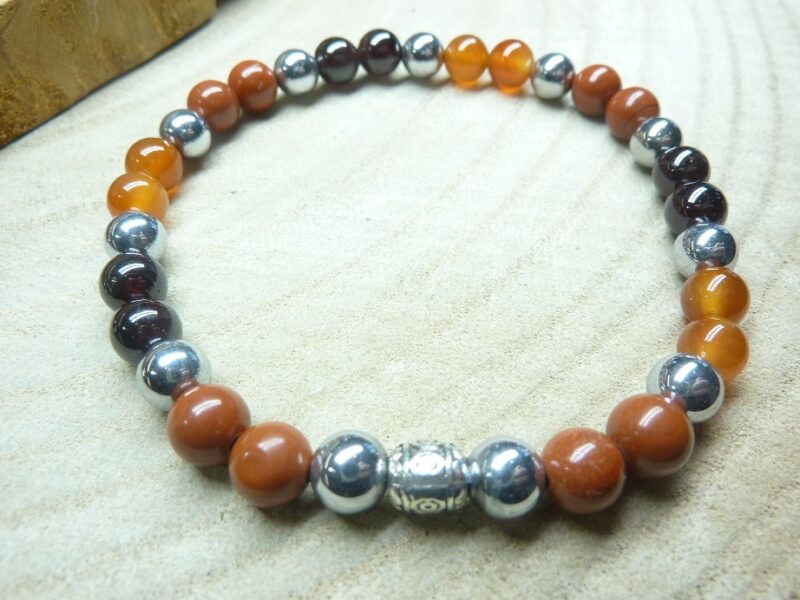 Bracelet circulation sanguine-Perles 6 mm