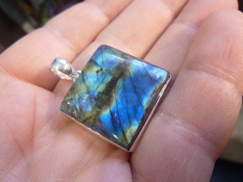 Pendentif Labradorite argent 925 ref 9215