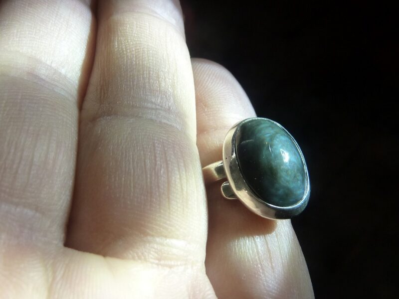 Bague Obsidienne mentogochol rare ref 8875