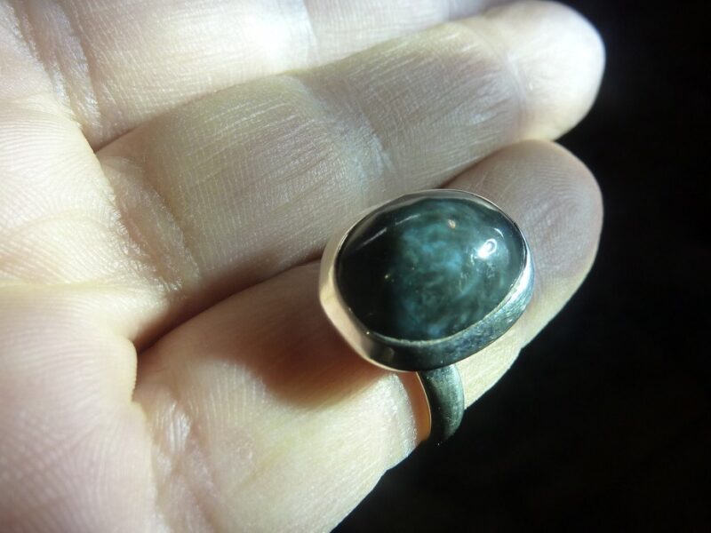 Bague Obsidienne mentogochol rare ref 8875