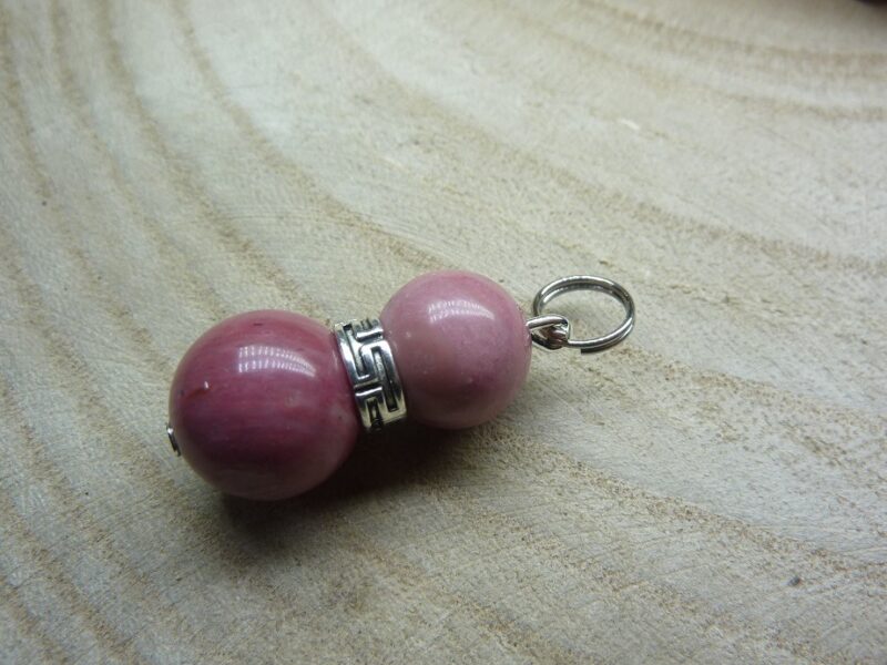 Pendentif Rhodonite paix-tendresse-douceur