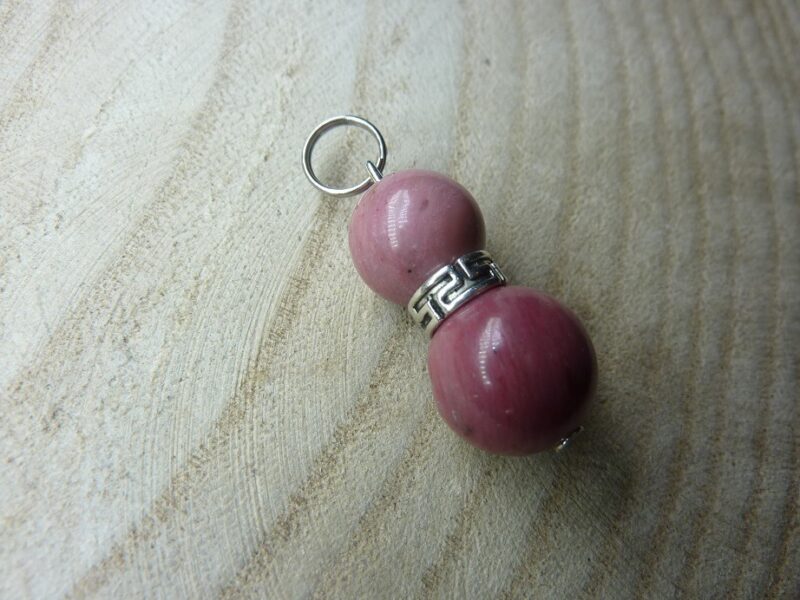 Pendentif Rhodonite paix-tendresse-douceur